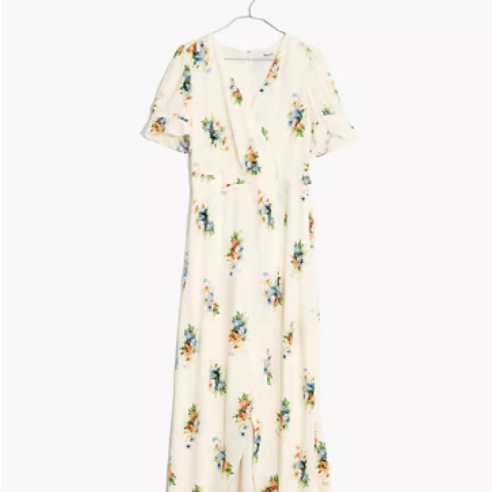 Madewell Size 00 Ruffle-Sleeve Maxi Dress